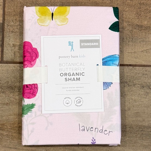 Botanical Butterfly Organic Sham - PBK - Picture 2 of 4